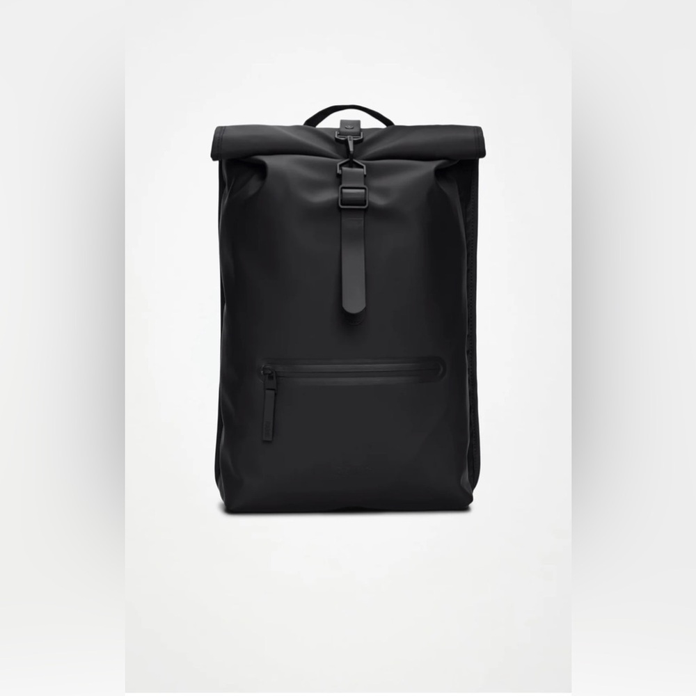 Rains Rolltop Rucksack Waterproof Backpack Black NEW w/Tags MSRP $150